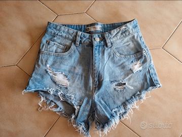 Short Terranova strappato con orlo taglio vivo XS
