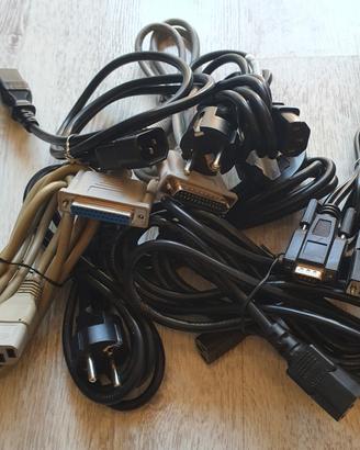 Cavi per pc, stampante etc