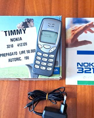 Cellulare Nokia 3210 scatola caricatore e batteria
