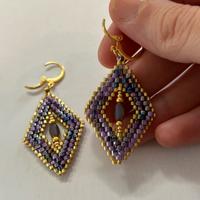 Orecchini donna rombo