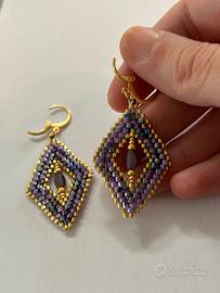 Orecchini donna rombo