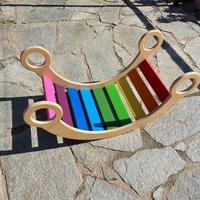 Rainbow Balance dondolo - Montessori - artigianato