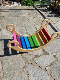 Rainbow Balance dondolo - Montessori - artigianato