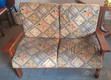 Divanetto 2 posti in legno
