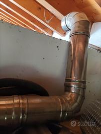 tubo acciaio inox per camino o aspiratore 