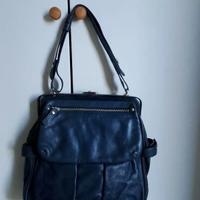 Borsa blu stile vintage