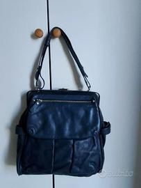 Borsa blu stile vintage