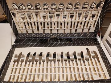 Set posate Abert placcato oro