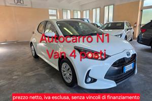 Toyota Yaris 1.5 Hybrid AUTOCARRO N1 VAN 4 POSTI, 