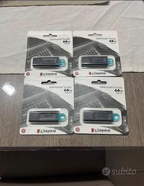 4 chiavette usb kingston