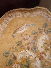 tavolino in marmo intarsiato