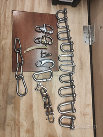 Stock grilli e moschettoni acciaio inox