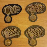 4 fregi Carabinieri "fiamma" vintage