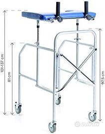 Deambulatore Antibrachiale Pieghevole in Acciaio