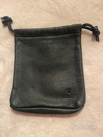 Rolex Sacchetto In Pelle Nera Multiuso Nuovo