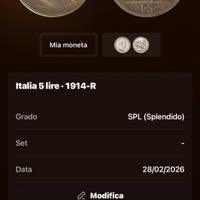 Moneta argento vittorio Emanuele