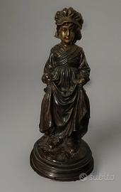 Scultura  antica Louis Chalon  1862-1915 Parigi