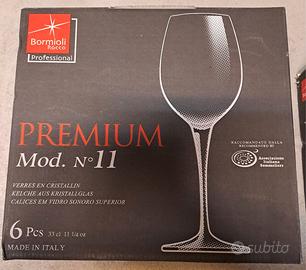 Bicchieri Bormioli Nuovi - vino rosso/bianco acqua