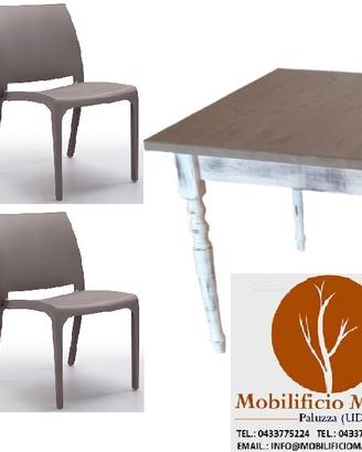 Sedie e Tavoli Ristorante Bar Pub Shabby cd0195