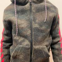 Off -White giubbotto misto lana