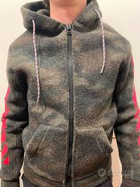 Off -White giubbotto misto lana