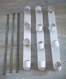 3 plafoniere Philips LED 4 faretti
