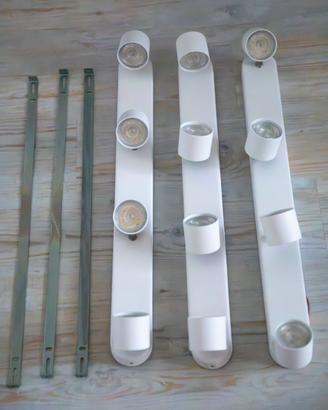 3 plafoniere Philips LED 4 faretti