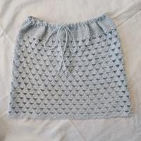 Minigonna copricostume celeste chiaro 