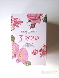 Candela Profumata 3 Rosa Candela L'Erbolario