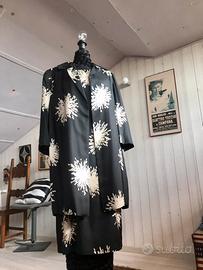 Abito con soprabito in raso di seta vintage