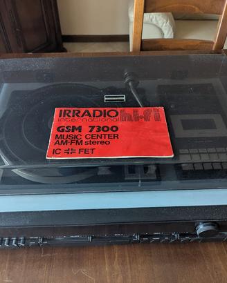 Impianto Stereo d'epoca Irradio GSM 7300