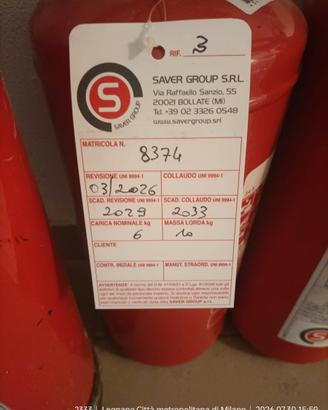 Estintori polvere abc 34a