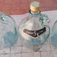 damigiane in vetro da 5 litri