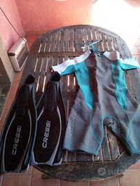 Muta da sub con pinne