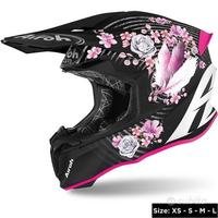 Casco Airoh Twist 2.0 mad matt fiori rosa