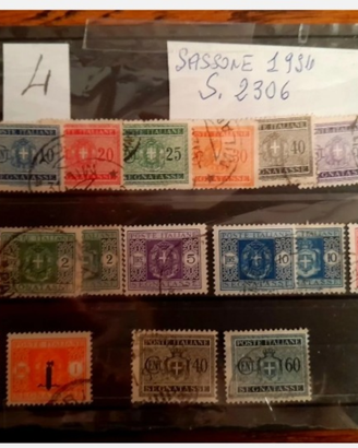 Francobolli Regno Segnatasse 1934