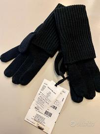 guanti donna lunghi in lana neri