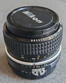 Nikon 28mm f2.8 AI Nikkor Lens Obiettivo