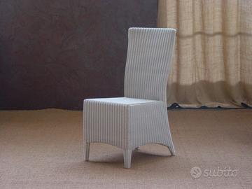 Poltroncina sedia in rattan sintetico polietilene