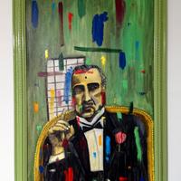 dipinto olio su tela The Godfathe di Fiore d'Amore