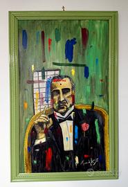 dipinto olio su tela The Godfathe di Fiore d'Amore
