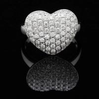 GIORGIO VISCONTI ANELLO CUORE ORO 18KT E BRILLANTI