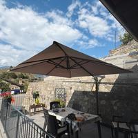 Ombrellone da giardino 3x3 beige