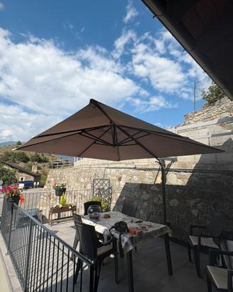 Ombrellone da giardino 3x3 beige