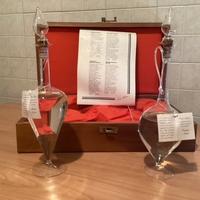 Grappe Pisoni in anfora di vetro soffiato a mano