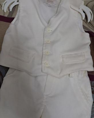 Abito completo vestito bambino cerimonia battesimo