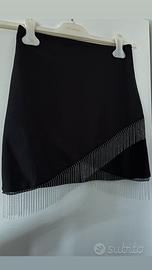 gonna con brillantini pendenti