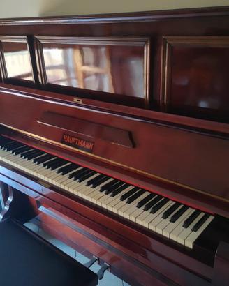 PIANOFORTE VERTICALE HAUPTMANN ANNI 30 MOGANO