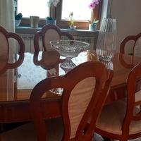 SET TAVOLO + SEDIE LEGNO MASSELLO