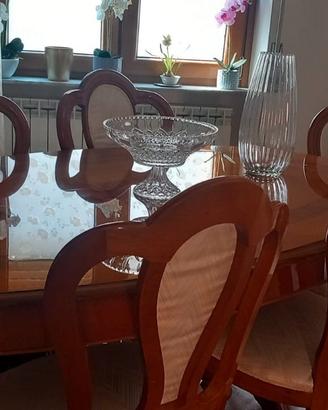 SET TAVOLO + SEDIE LEGNO MASSELLO